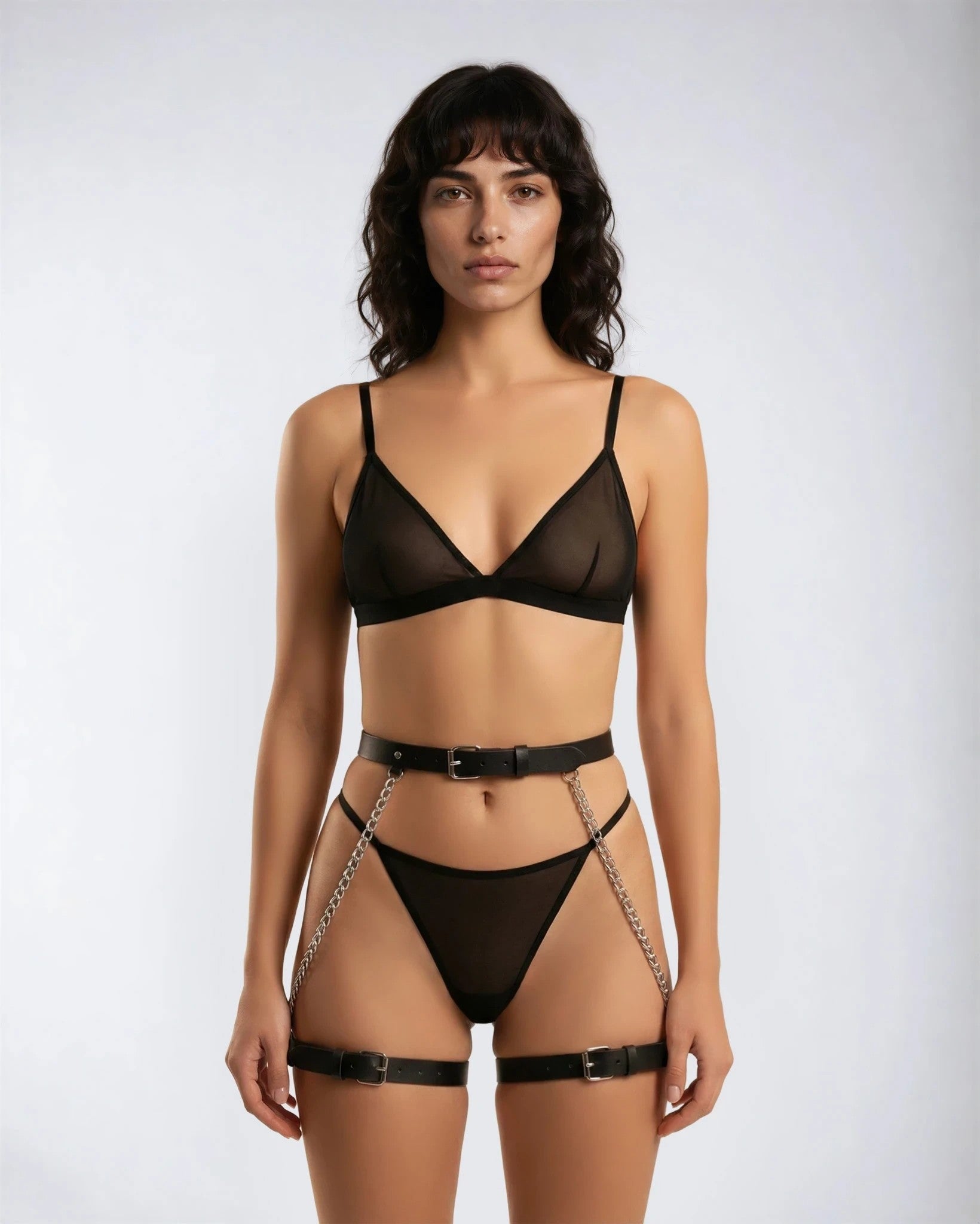 Harnais Sélène Noir Hanches